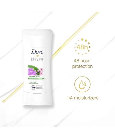 Dove Nourishing Secrets Antiperspirant Deodorant Stick for Women Waterlily Sakura Blossom for 48 Hour Underarm Sweat Protection And Soft And Comfortable Underarms 2.6 oz 3 Count 7.8 Ounce Waterlily and Sakura Blossom 7.... - Buy Online on GoSupps.com