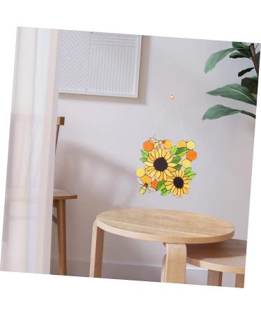 Zerodeko 1pc Bee Sunflower Home Decor Ornament Bee Decor for Home Sunflower Pendant Household Art Paintings - Buy Online on GoSupps.com