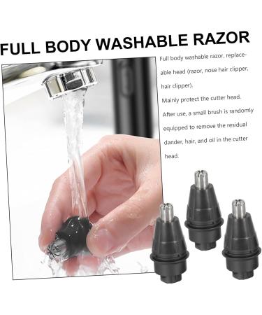 FRCOLOR 6Pcs Nose Hair Replacement Head Nose Hair Trimming Head Nose Hair Trimmer Hair Clipper Replace Male Hair Clipper Heads Hair Clipper Parts Steel One Piece Mens Remover - Buy Online on GoSupps.com