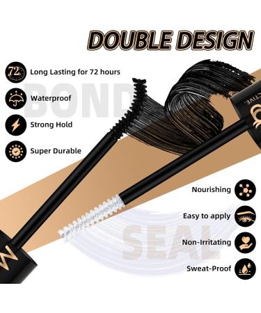 Mayhug Bond and Seal Lash Glue Waterproof Lash Bond and Seal 10ml Cluster Lashes Glue Bond and Seal Super Strong 2 in 1 Bond and Seal Eyelash Glue for 72 Hours(Black) Bond&Seal - Buy Online on GoSupps.com