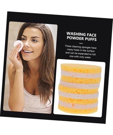Buy NOLITOY 100pcs Face Wash Body Scrub Sponge | Makeup Powder Puff & Facial Cleaning Pads - Best Beauty Tool for Skincare - Buy Online on GoSupps.com