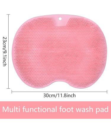 Mecctuck Foot Massager & Back Scrubber - Non-Slip Silicone Massage Pad for Soothing Relief | Perfect for Shower & Foot Washing - Buy Online on GoSupps.com