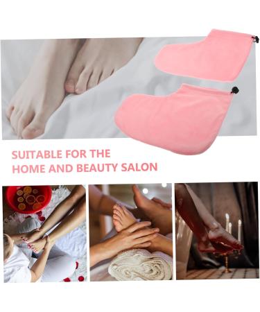 Buy Minkissy 3 Pairs Warm Foot Cover - Thermal Paraffin Wax Bath Shoes for Foot Treatments | Plush Beading Boots - Ideal for Growth Therapy & Relaxation - Buy Online on GoSupps.com