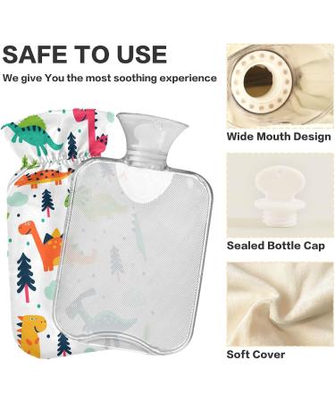 Dinosaurs Hot Water Bottle - 1L Heat Bottle for Pain Relief & Muscle Injuries | Hand & Foot Warmer - Buy Online on GoSupps.com