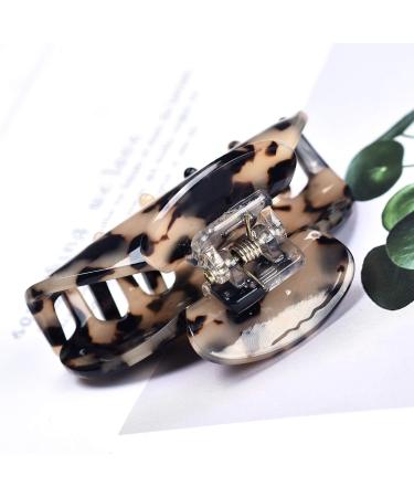 FSMILING Medium Hair Claw Clips For Thick Hair Nonslip Claw Hair Clips For Women Thin Hair Celluloid Tortoise Hair Clip Jaw Claw Clamp Clutcher 3 Color Available (3 Packs) Marble Periwinkle Marble Turquoise Marble black 2 - Buy Online on GoSupps.com