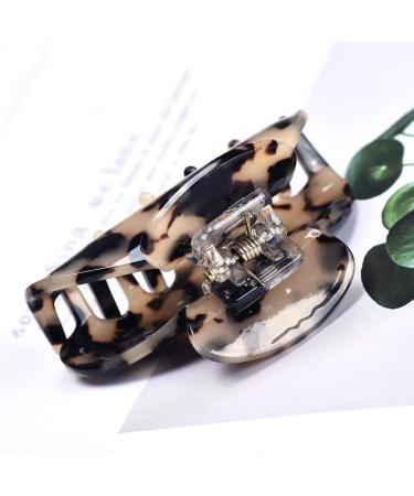 3 Pack Women's Medium Hair Clips - Leopard Print Claw Clips for Fashionable Hair Styling - Buy Online on GoSupps.com
