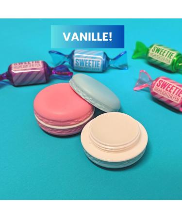 Tinc Box of 2 scented moisturizing lip balms - Macaron shape (blue) - Buy Online on GoSupps.com