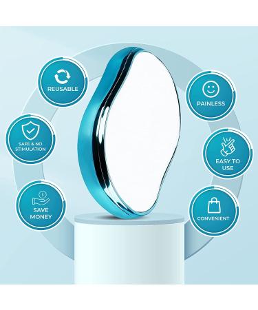 Magic Crystal Hair Eraser for Women and Men - Hair Removal Tool for Arms, Legs, Back - Reusable & Washable - Portable Epilator in Blue - Buy Online on GoSupps.com