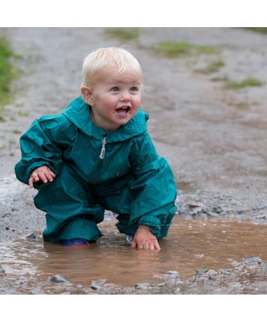 Hippychick Children's All in One Waterproof Jumpsuit - Green Bottle | XS (18-24mths) - Buy Online on GoSupps.com