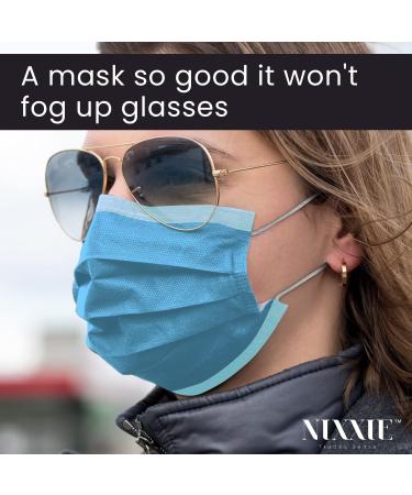 Disposable Face Mask 50 Pack Non-woven 3-Ply with Ear Loops Blue - Buy Online on GoSupps.com