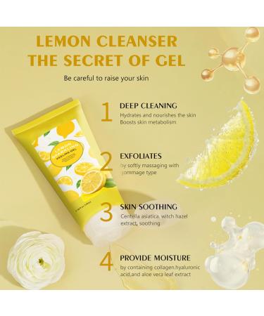 Peeling gel for face and body purifying exfoliating gel deep cleansing & soothing gentle exfoliating gel soothing and refreshing for all skin types - Buy Online on GoSupps.com