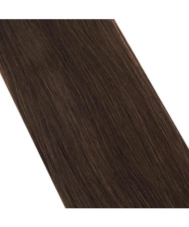 Moresoo 14 Bonded Remy Hair Extensions - Premium Pre-Bonded U-Tip #4 Dark Brown Keratin Extensions 50 Strands 40g - Buy Online on GoSupps.com