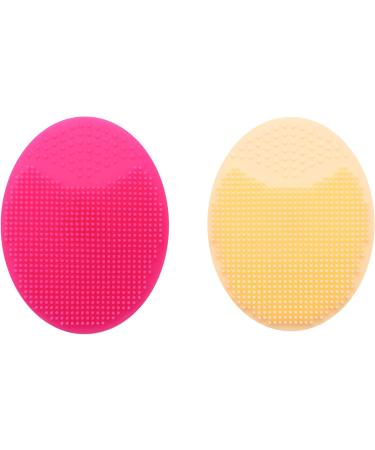 Ghulumn 2Pcs Silicone Beauty Wash Pad Scrub Cleaning Pad Wash Facial Exfoliating Brush Cleanser Tool - Buy Online on GoSupps.com