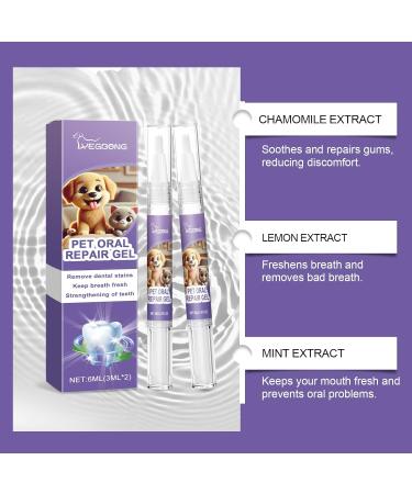 Pet Oral Repair Gel Pet Oral Restoration White Gel Targets Tartars Without Brushing Pet Oral Repair Gel Pen Pet Breath Freshener For Dogs & Cats (1) - Buy Online on GoSupps.com
