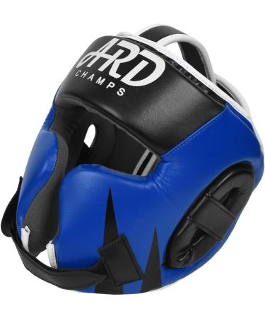 ARD Leather Art MMA Boxing Headgear - Large Blue | For Muay Thai, Sparring, Taekwondo & More - Buy Online on GoSupps.com