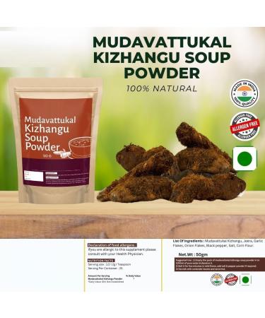 Mudavattukkal Kizhangu Soup Powder | Vegetable Goat Leg Soup Powder | Tasty Pre-Mixed Powder 50g for Healthy Joints and Bones (Pack of 1) - Buy Online on GoSupps.com