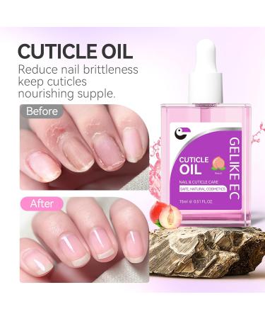  gelike ec Gelike EC Cuticle Oil for damaged and thin nails with easy and fast absorption for thin dry and damaged nails - Buy Online on GoSupps.com