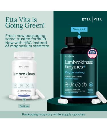Potent Lumbrokinase Supplement 40mg/Serving (Max Activity - 800 000 Units) - Lumbrokinase Enzymes Capsules for Energy Support Digestion Detox Cognition & Gut Health - Similar to Nattokinase - Buy Online on GoSupps.com