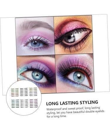 POPETPOP 12 Pcs Eyeliner Reusable Double Eyelid Tapes Eye Line Strip Beauty Supply Flash Beauty Products 1 count (Pack of 1) Assorted Colorx2pcs - Buy Online on GoSupps.com