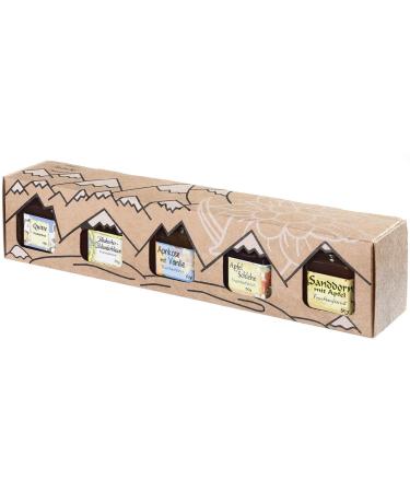 Allg uer Genuss-Box | Gourmet Fruit Spreads Gift Box - 5 Varieties (5x50g) - International Shipping Available - Buy Online on GoSupps.com