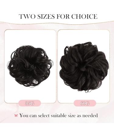 Vlasy Messy Bun Hair Piece | Curly Wavy Hair Scrunchie Extension Chignon | Synthetic Updo Accessory for Women and Girls (2# 35g) - Buy Online on GoSupps.com