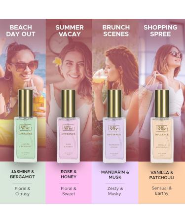 DJ Pure-Sense Into the Bloom Perfume (Vanilla + Mandarin + Jasmine + Rose) Long Lasting Women's Fragrance Gift Set (4x20ml) 80ml - Buy Online on GoSupps.com