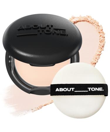 Blur Powder Pact 0.32oz - Pressed Powder Compact with Mirror and Puff Makeup Setting Finishing Blurring Natural Translucent Lightweight Face Sebum Oil Control Vegan Formula (1.5 COOL FAIR)