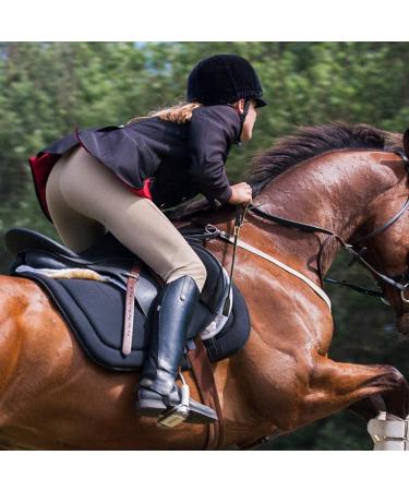 Aisto 18 Inch Riding Crop with Double Slapper | Leather Equestrian Jump Bat in Black Purple - Buy Online on GoSupps.com