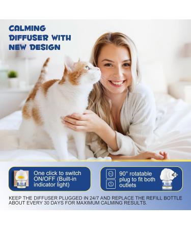 Cat Calming Pheromone Diffuser Refill Cat Calming Spray Urine Spraying Marking and Anxiety Anti Anxiety Relaxant 1 Diffuser +2 Refills Diffuser Kit - Buy Online on GoSupps.com