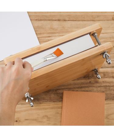 29.5x20cm Wooden Bamboo Book Press | Sturdy Bookbinding Tool & DIY Accessory - Perfect for International Shipping - Buy Online on GoSupps.com