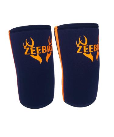 Zeebro Pasco 7.0 Elbow Sleeves for Compression Support and Recovery - Perfect for Weightlifting & Sports (Orange Medium) Medium Orange