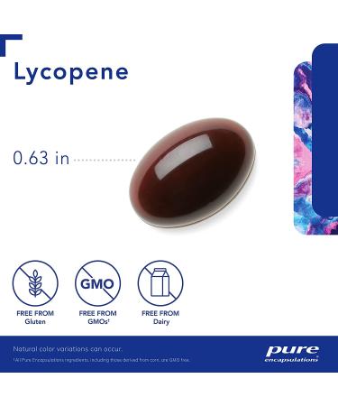 Pure Encapsulations Lycopene 20mg Softgel Capsules - Prostate and Macular Support - 120 Count - Buy Online on GoSupps.com