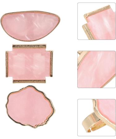 Lurrose 3pcs Rings Nail Gel Polish Tool Set | Manicure Mixing Pallet Nail Art Supplies & DIY Paint Trays - International Shipping Available - Buy Online on GoSupps.com