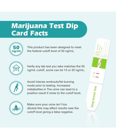 Easy Home Marijuana Test Dip Card: THC Test Kit Quick Urine Drug Test Panel 5 Pack Weed/Cannabis Screen Test Strips Highly Sensitive 50 ng/mL Cutoff -#EDOAP-114 5 Count - Buy Online on GoSupps.com