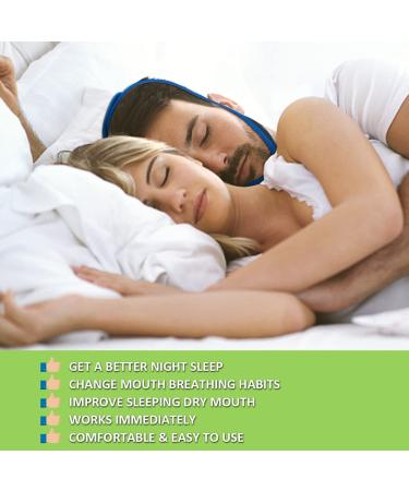 CPAP Compatible Anti Snoring Chin Strap - Adjustable Breathable Head Band for Men and Women - Stop Snoring and Dry Mouth - Sleep Aid Solution - Buy Online on GoSupps.com