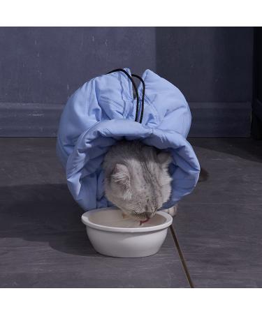 Skymoon Soft Cat Dog Cone Collar | Pet Recovery Comfort Cone Collar - Small Light Blue - Buy Online on GoSupps.com