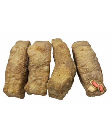 Himalayan Yak Puff Bars (1 LB Bag) - Yak Cheese Dog Chews - Natural Microwaved Crunchy Puff Treats - Protein Rich Yak Milk Puffy Treats - Dog Chew Treat All Natural (Large Peanut Butter) Peanut Butter 89.6 g (Pack of 5)