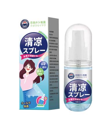 Brume Rafra chissante 60 ml Brume Naturelle Anti-Coup de Chaleur | Brume Naturelle Instantan e pour Sports en Ext rieur et Conditions Chaudes