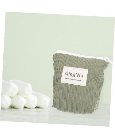 HAPINARY Sanitary Napkin Storage Bag - Vintage Handbags Organizer | Cotton Green Period Pouch & Holder for Outdoor Hygiene - Buy Online on GoSupps.com