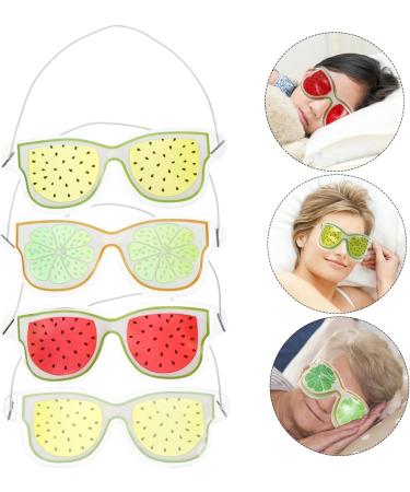 SHERCHPRY 4 Piece Gel Eye Mask for Cold Compression Reusable Relieves Tired Puffiness Headache Compact Portable for Home Office - Buy Online on GoSupps.com