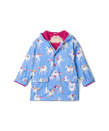 Hatley Girls' Printed Raincoat 12 Years Unicorn Sky Dance