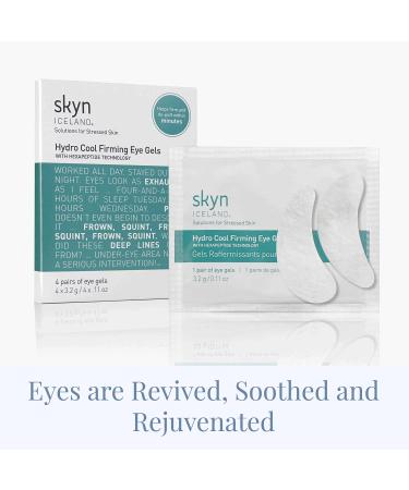 skyn ICELAND Hydro Cool Firming Eye Gels - 16 Pairs for Firming, Toning, and De-Puffing Under-Eye Skin - Buy Online on GoSupps.com