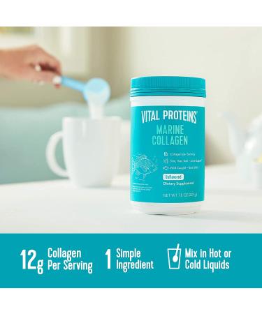 Vital Proteins Marine Collagen - Wild Caught Unflavored 7.8 oz | Improve Skin, Hair & Nails - Buy Online on GoSupps.com