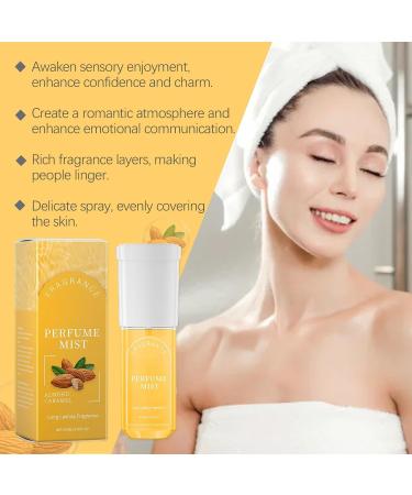 Brazilian Spray Fruity Fragrance Perfume Mist Hair & Body Fragrance Mist Brazilian Fragrance Perfume for Women Eau de Toilette Day or Night Spray (Brazilian Jasmine) (Almond caramel) - Buy Online on GoSupps.com