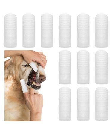 Dog toothbrush fingerling reusable dental care dog dog toothbrush cat toothbrushes-fingers toothbrushes washable durable clean pet toothbrush made of knitting tissue (12 pieces)