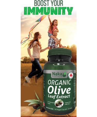 Naka Platinum Organic Olive Leaf Extract 20% Oleuropein - 90 Veggie Caps (60+30 FREE) - Buy Online on GoSupps.com