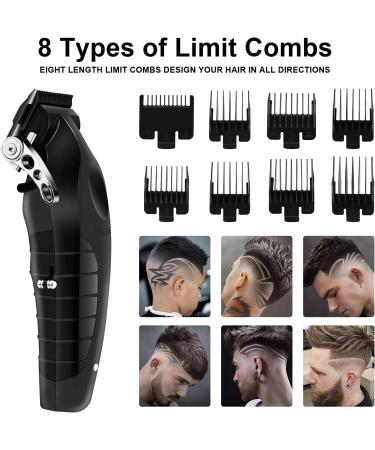 KEMEI Black Hair Clippers for Men Adjustable Blade Cordless Clipper Professional Barber Clippers USB Rechargeable Wireless Haircut Clippers km-2296 - Buy Online on GoSupps.com