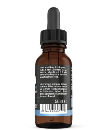 Flavour Drops - Calorie-Free Caramel Flavoring with Dosing Pipette | 50ml | Perfect for Quark Yoghurt & More | Made in Germany - Buy Online on GoSupps.com