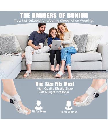 Upgraded Bunion Corrector | Adjustable Bunion Splint for Men & Women | Orthopedic Toe Straightener with Non-Slip Heel Strap & Silicone Pad - Buy Online on GoSupps.com