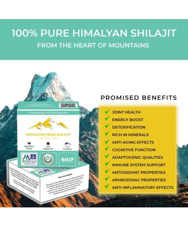Authentic Himalayan Shilajit Resin 30g Gold Grade | 100% Pure with Herbal Extracts | Energising & Detoxifying Formula | Rich in 85+ Minerals - Buy Online on GoSupps.com